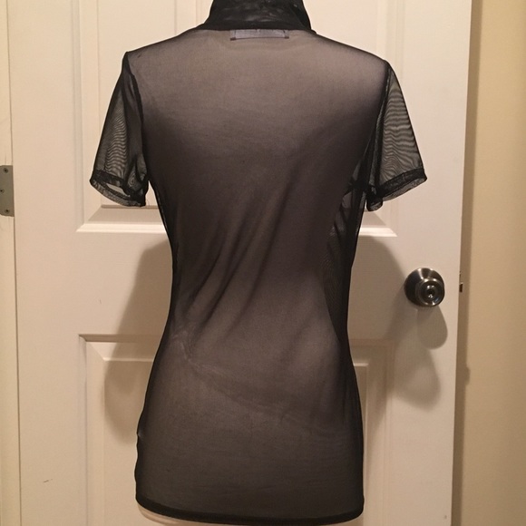 Mesh Laced Up Shirt - Picture 3 of 3